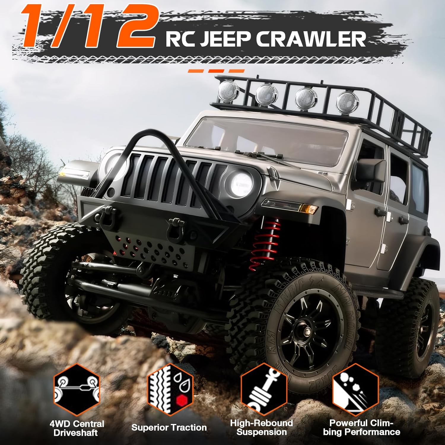 1/12 Scale 4x4 4WD RC Rock Cra - Rc Jeep Hobby ulasan dan harga