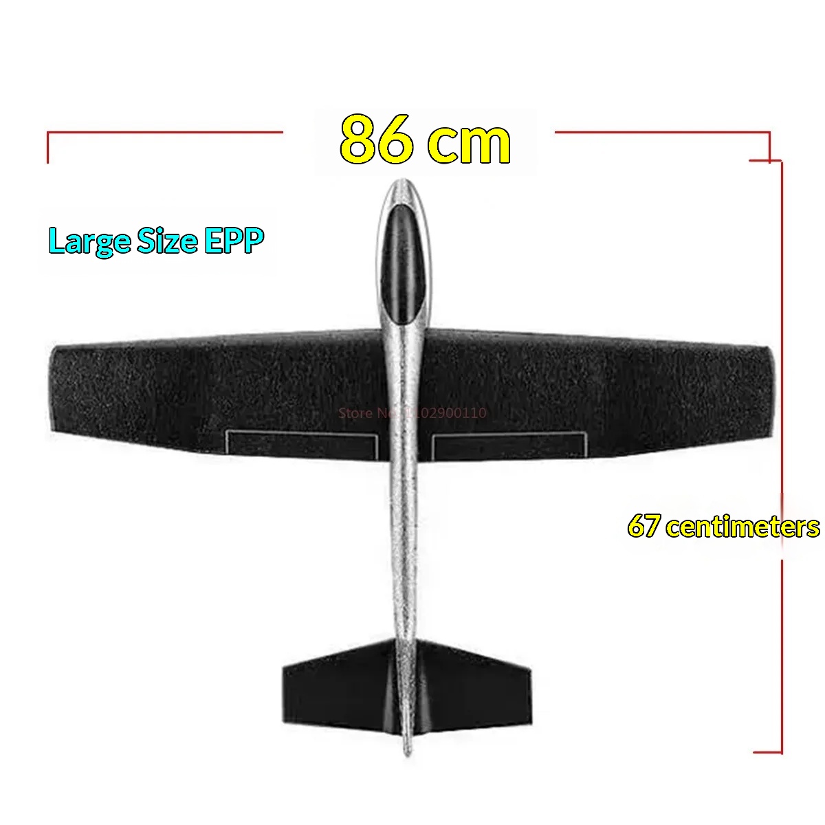 85cm RC Glider Plane for Kids  - Rc Glider Foam Wing ulasan dan harga
