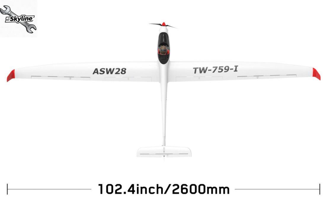 RC ASW28 ASW-28  2540mm Wing S - Rc Glider Foam Wing ulasan dan harga
