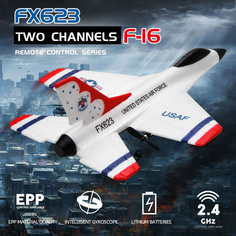 New Fx623/F16 RC Airplane Two  - Rc Glider Foam Wing ulasan dan harga