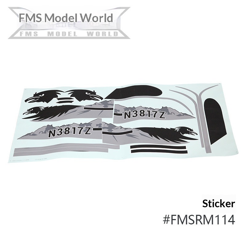 FMS RC Plane Decals For 1700mm - Rc Hobby Online ulasan dan harga