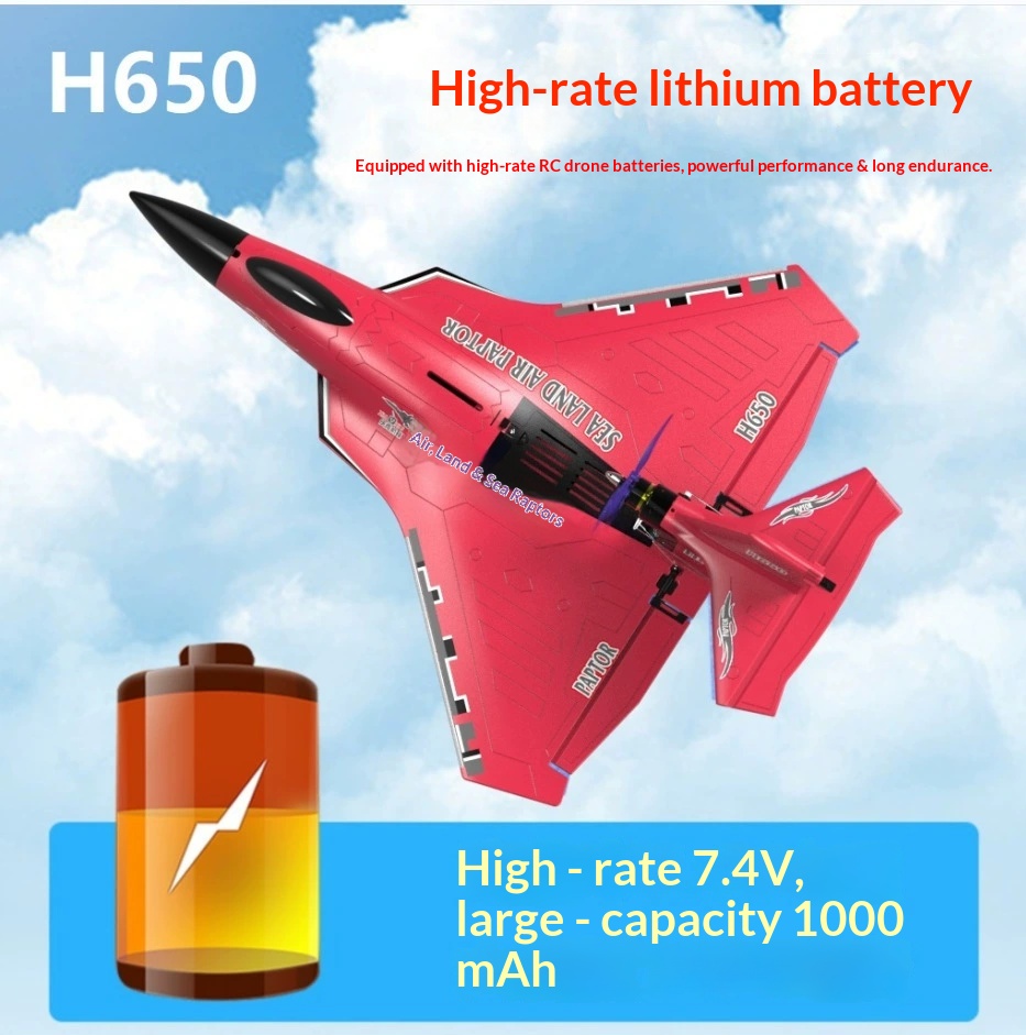 6CH RC Aircraft H650 Raptor Br - Rc Glider Foam Wing ulasan dan harga