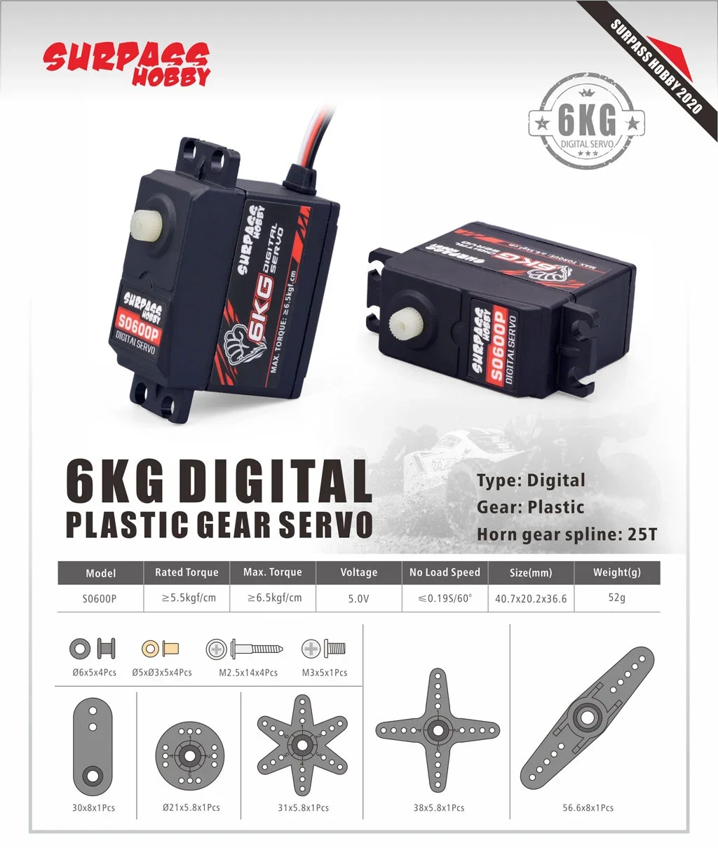 Surpass Hobby 6KG Waterproof D - Rc Hobby Online ulasan dan harga