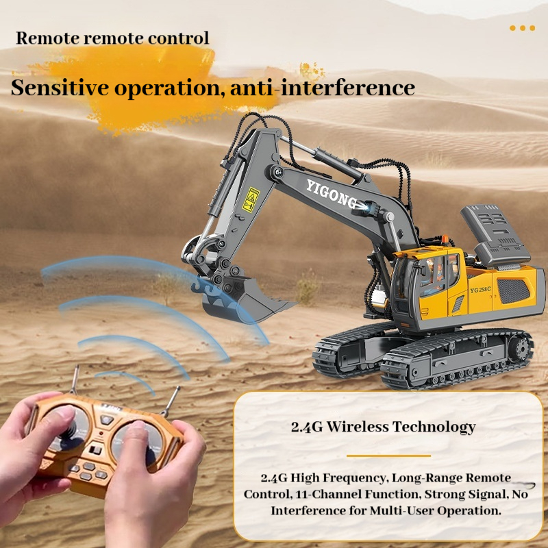 YIGONG Alloy Remote Control En - Rc Excavator Hobby ulasan dan harga