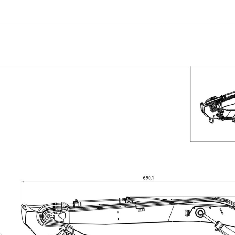 1/14 LESU Metal Long Arm for 7 - Rc Excavator Hobby ulasan dan harga